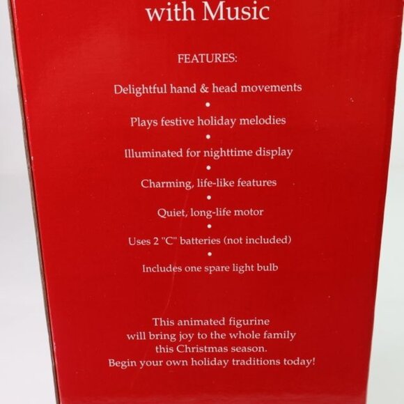 Vintage Motion-ettes Santa Claus Animated Christmas Figure Musical Animated - Picture 9 of 11